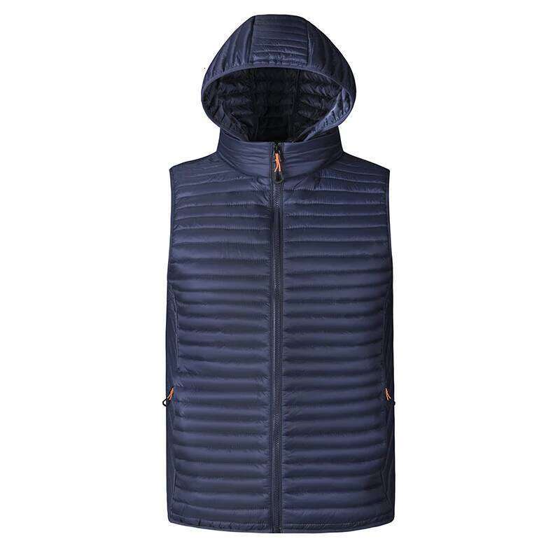 Men Autumn Thicken Sleeveless Vests Coat Mens Winter Warm Detachable Hat Outwear Waistcoat Hooded Vest Jacket Male