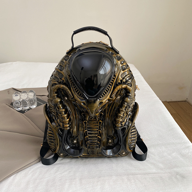 Free shipping designer Unique Niche Bag for Women Y2K Unique Shaped Backpack Personality Street Punk Style Unisex Commuter Bag