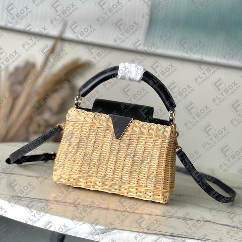 M11617 M26003 M26004 M26005 Capucines Rattan Bag Tote Handbag Shoulder Bag Crossbody Women Fashion Casual Luxury Designer Top Handbag Bag TOP Quality Fast Delivery