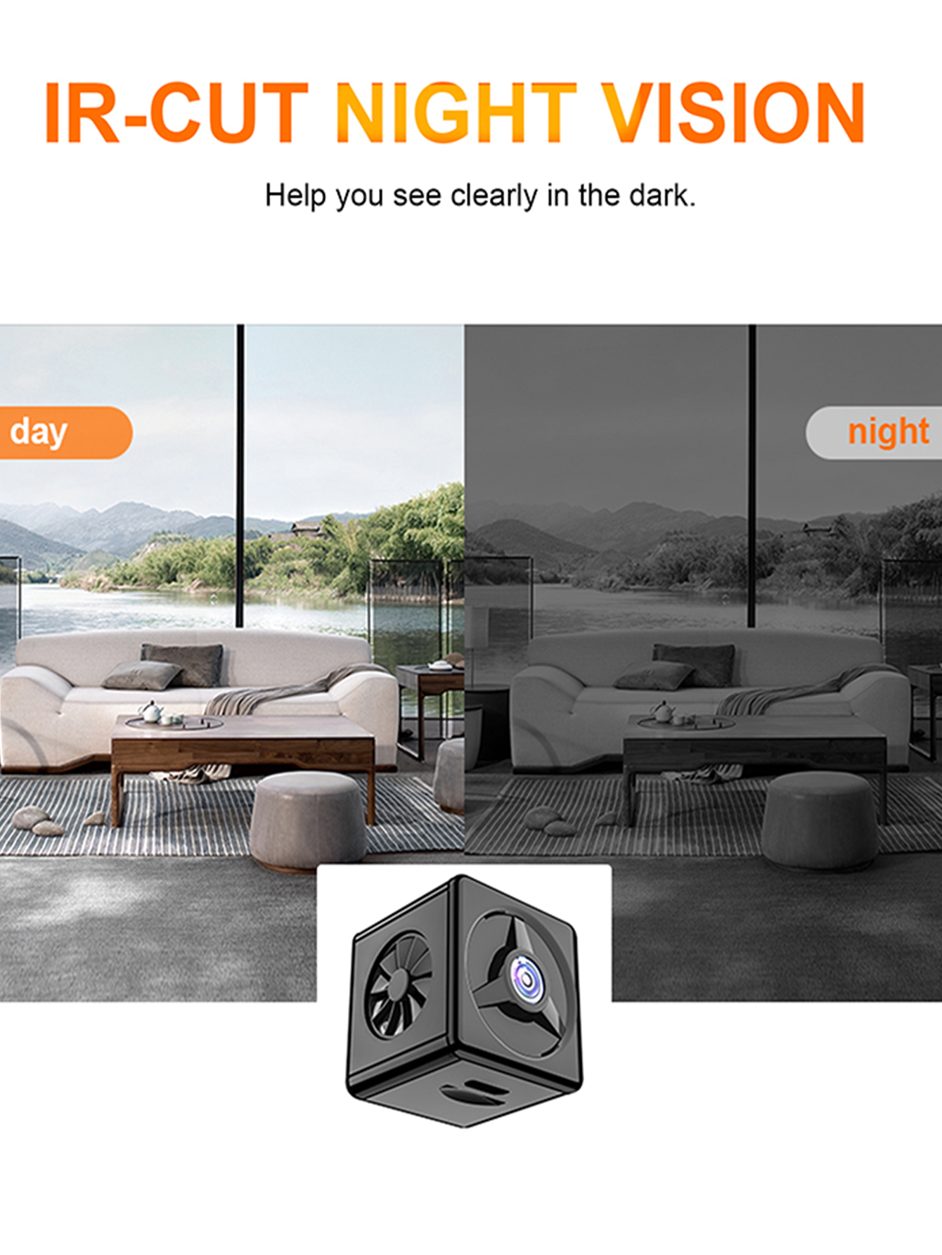 K14 HD Infrared Night Vision Camera, Wireless Connection, Home Remote Monitoring, Outdoor Sports Wifi Network Camera