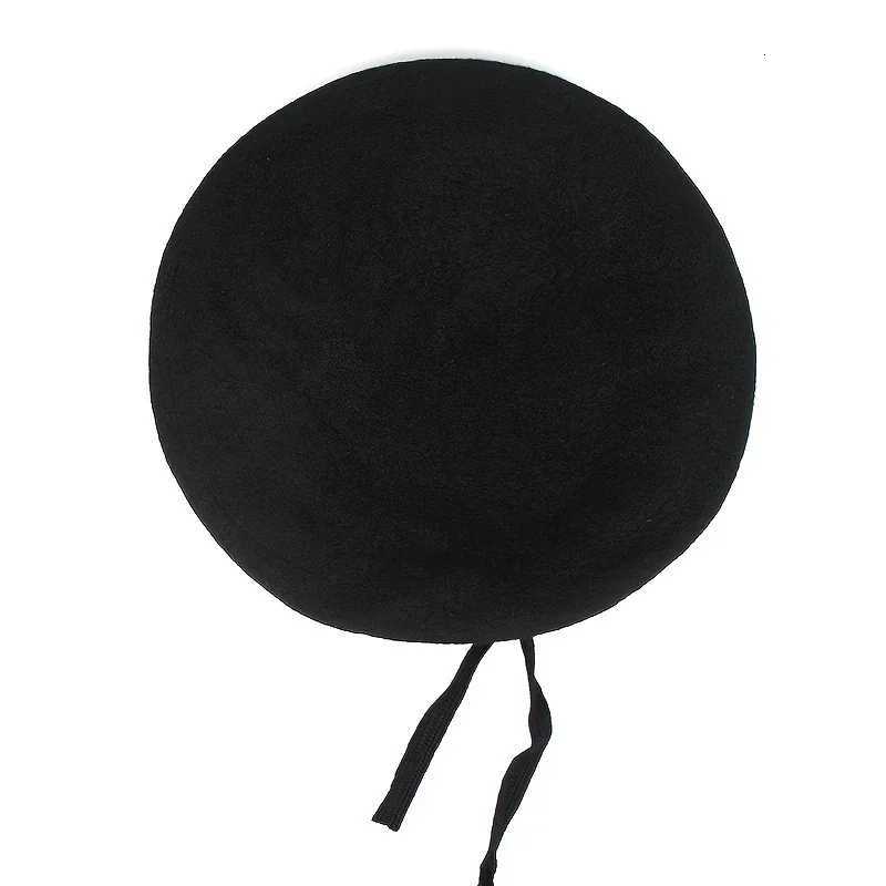 Unisex Solid Color Beret Men Women Painters Hats Autumn Winter Warm Berets Flat Cs XJ250807