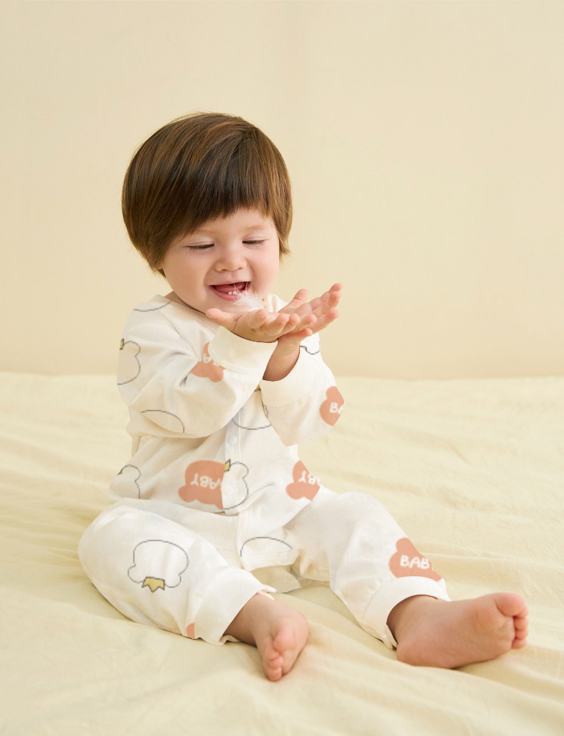Baby Cotton Onesie - Spring & Autumn Seasonal Home Wear