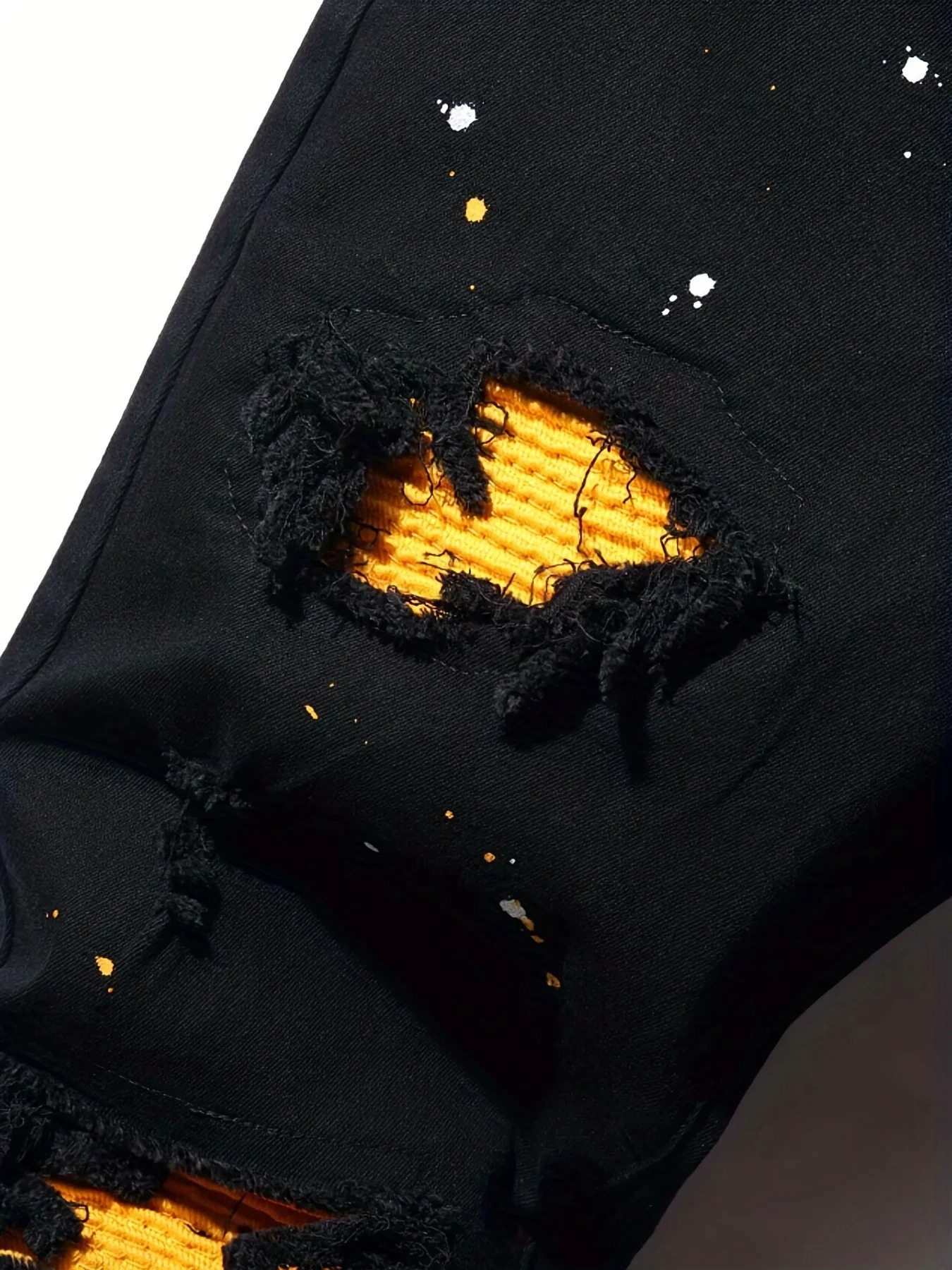 Mens SplashInk Patchwork Jeans 250807