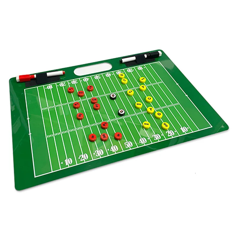 American Football Tactics Board Magnetic doublesided printing writable erasable game portable rugby strategy board y250729