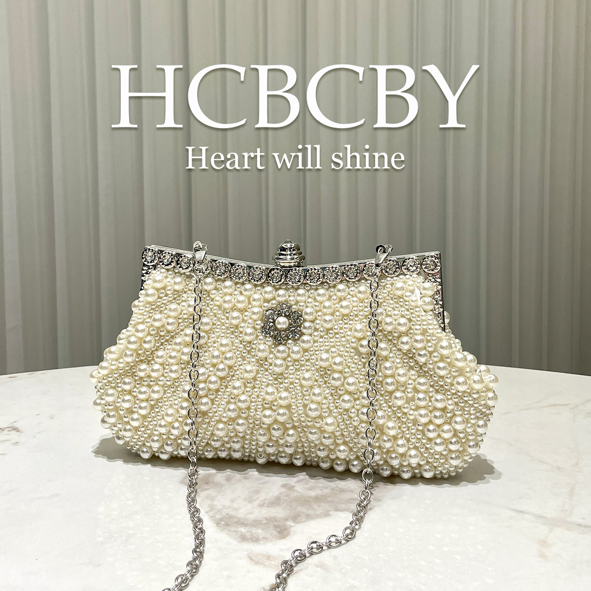Free shipping designer luxury Off-White Heavy Beaded Dumpling Bag Evening Bag Women's Fashion Elegant Vintage Clutch casual shopping bag