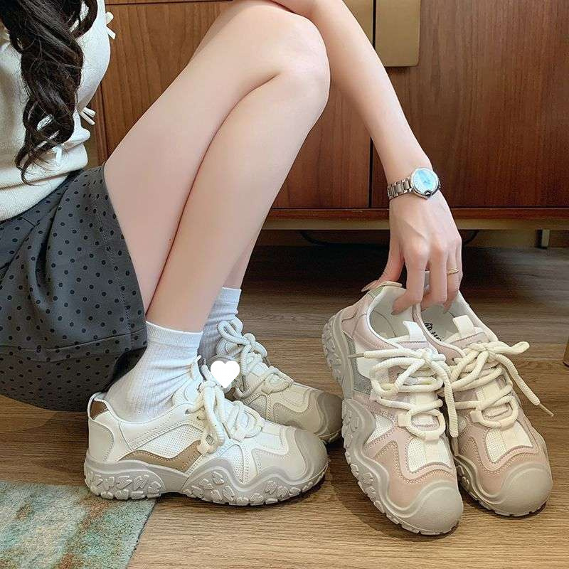 Designer Women's Sports Shoes 2025 New Multi functional Running Shoes Breathable Dad Shoes