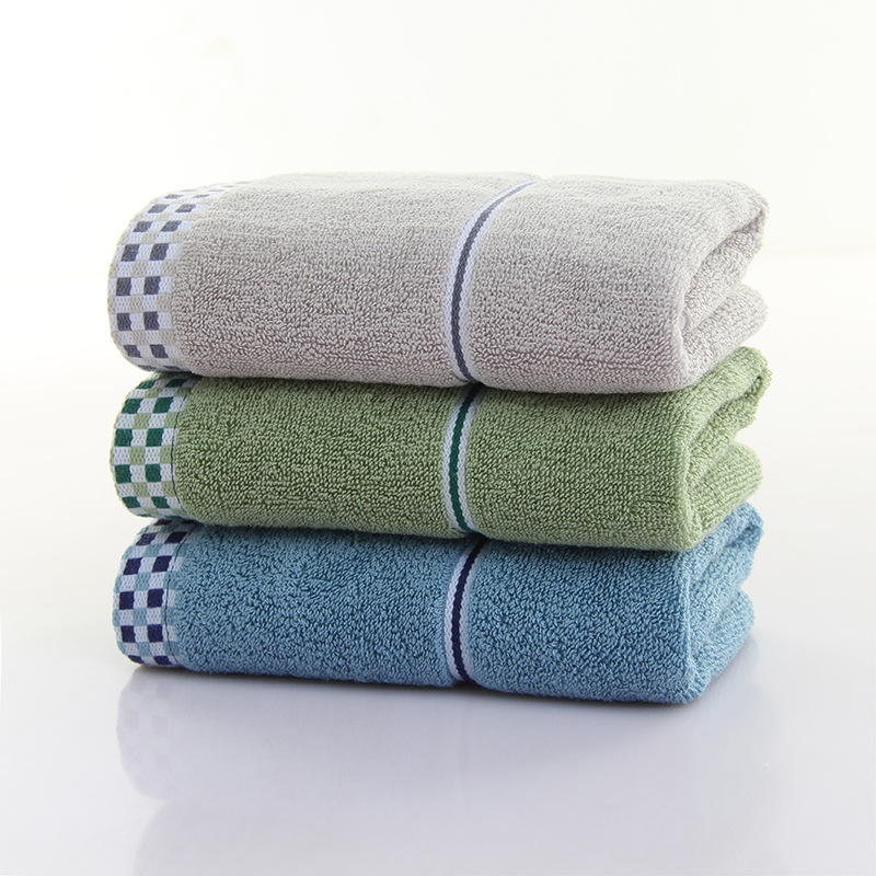 3pcs100% Egyptian Cotton Jacquard Woven Border Towel 35*75cm,Thickened Pure Cotton Quick Absorbent,Turkish Towels,Bathroom towels