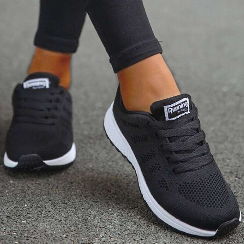 Women's Sneakers Breathable 2025 New Fashion Flat Outdoor designer Woman Vulcanize Mesh Fabric Lace Up Ladies Shoes Female Footwear