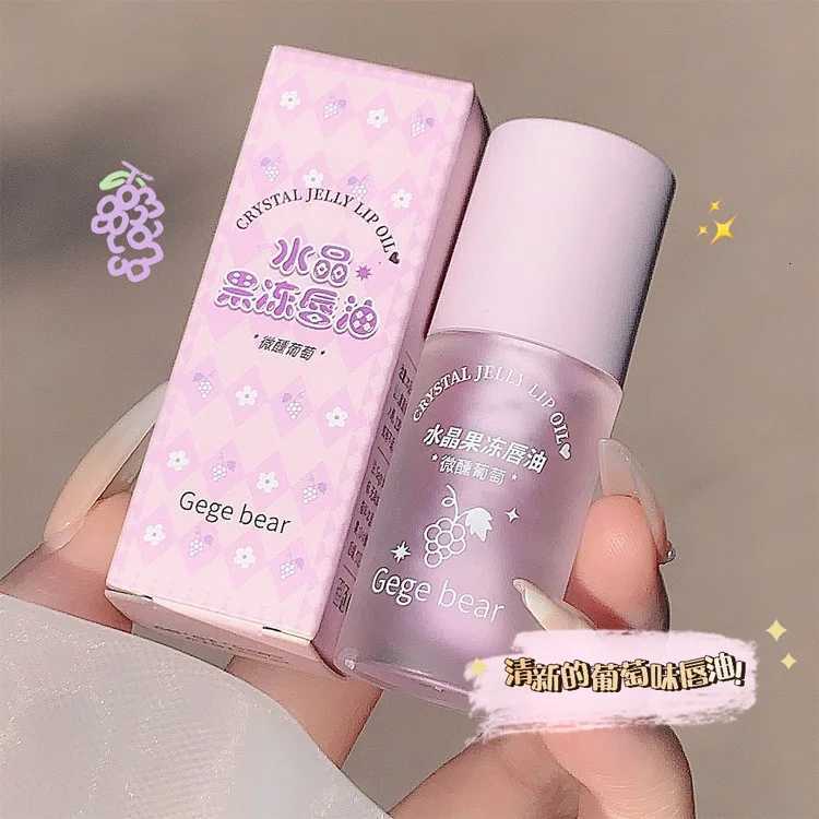 Crystal Jelly Lip Oil Hydrating Plumping Lip Coat For Lipstick Lipgloss Tinted Clear Lip Plumper Serum Lip Care Fruit Lip BalmXJ250807