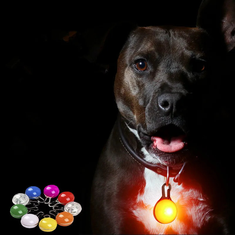 Led Dog Collar Drop Replaced Ornament Tag Luminus Anti Lost Night Light Pet Safty Pendant Cat Christmas Clothing Accessories 250805