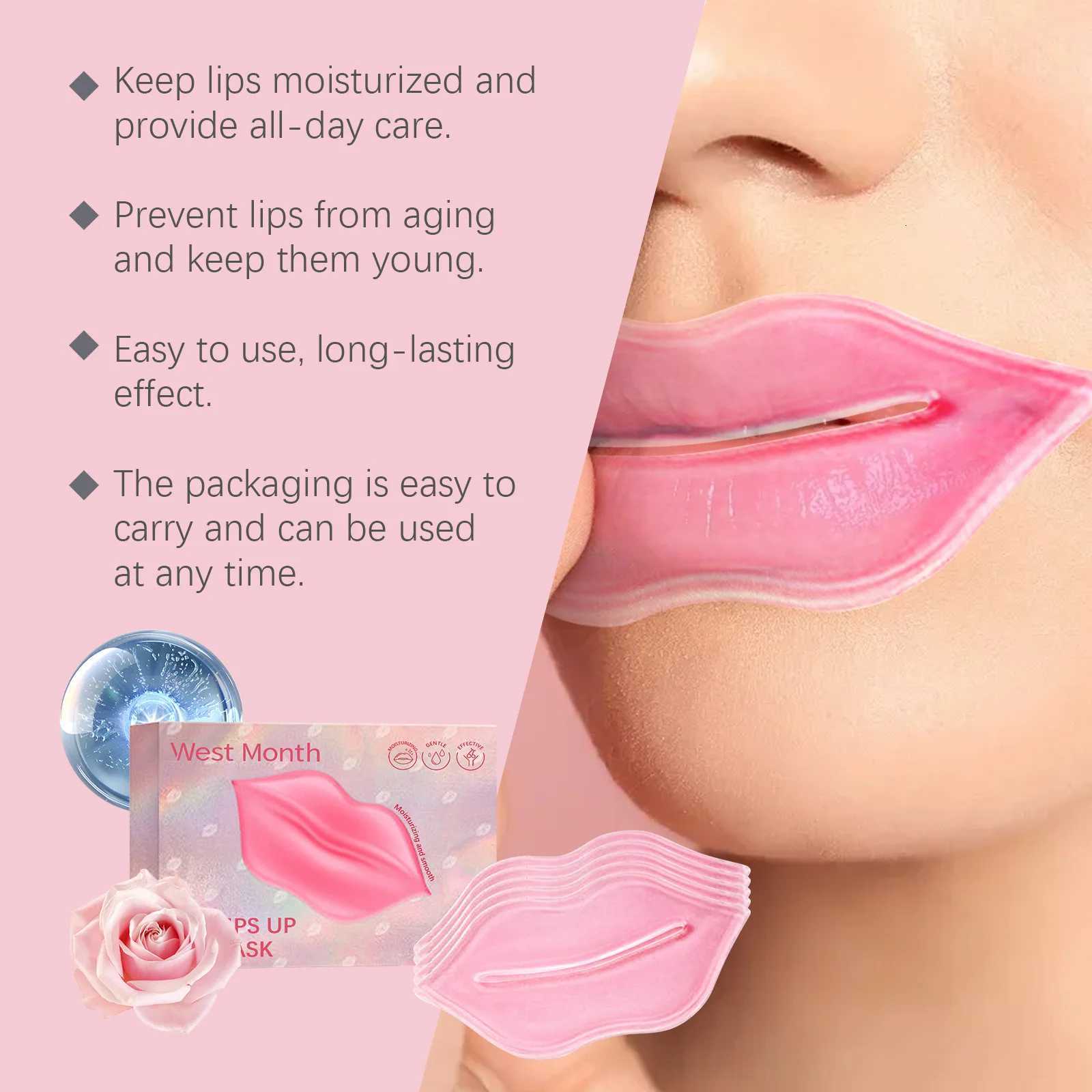 Lip Moisturizer Mask Plumping Softening Improve Dryness Fade Fine Lines Reduce Cracked Brightening Nourishing Smoothing Lip MaskXJ250807