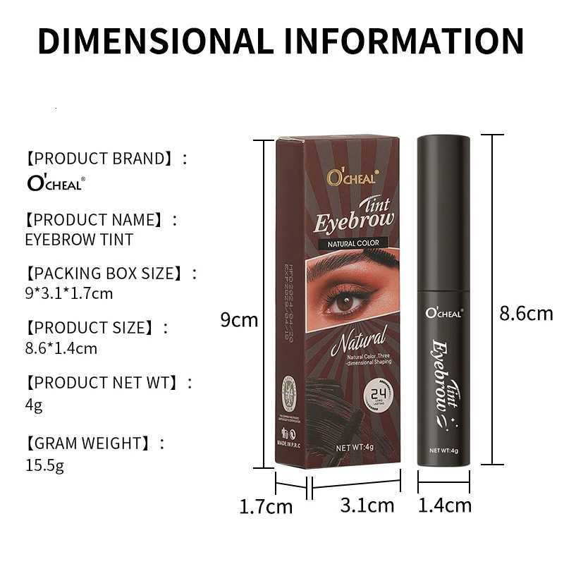 4Color Waterproof Eyebrow Gel Long Lasting Sweatproof No Smudging Natural Eyebrow Cream Makeup For Perfect Brows Cosmetics W250807