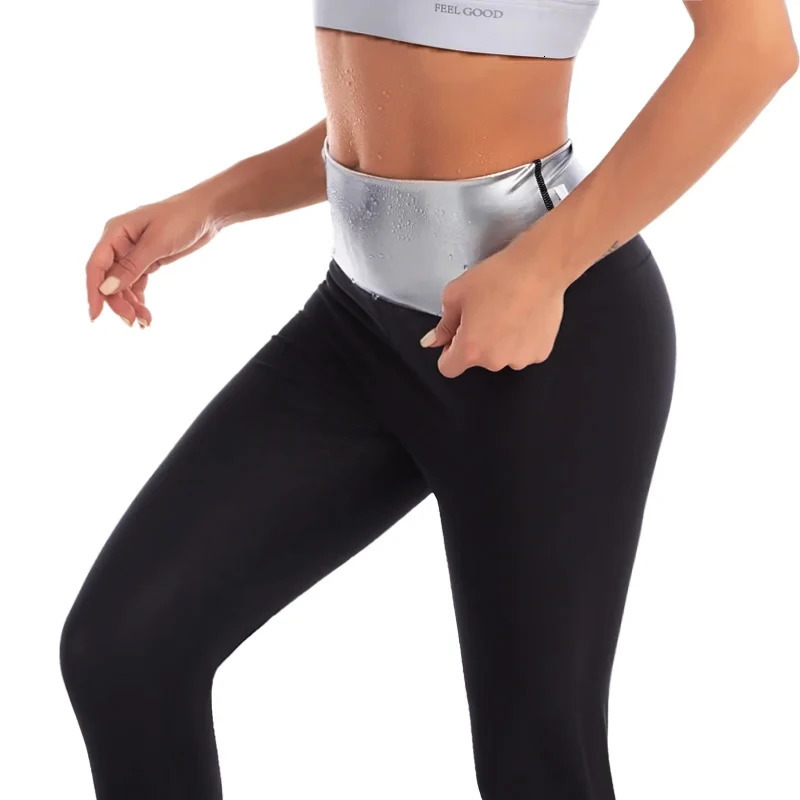 Women Thermo Sauna Sweat Pants Body Shapers High Waist Shaping Pants Thigh Shapewear Fat Burning Fitness Gym Sport Leggings 250805