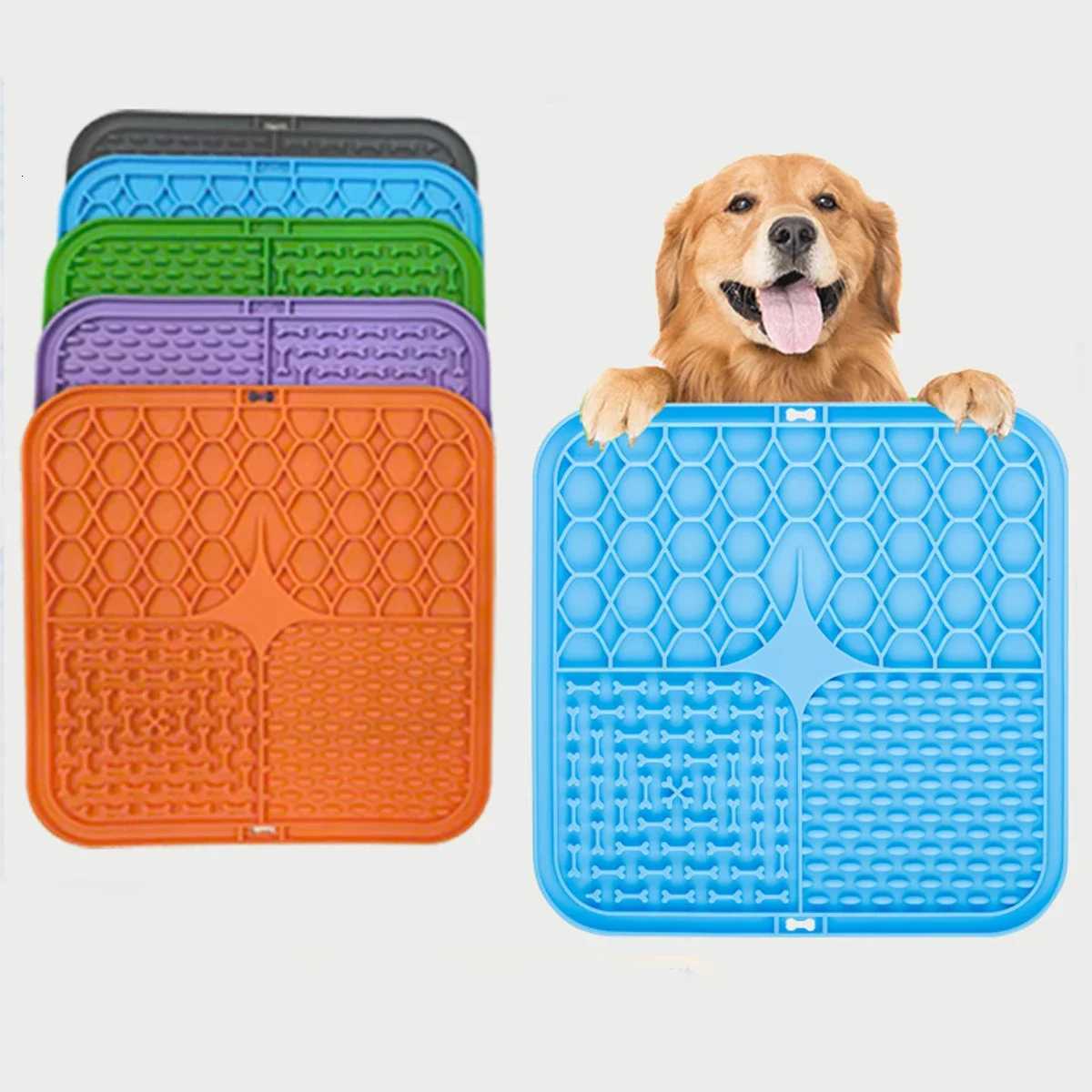 Pet Placemat Cat Slow Feeding Mat Dog Lick Mats Silicone Pets Eating Slowly Food Pad Cats Dogs Feeding Supplies Y250806