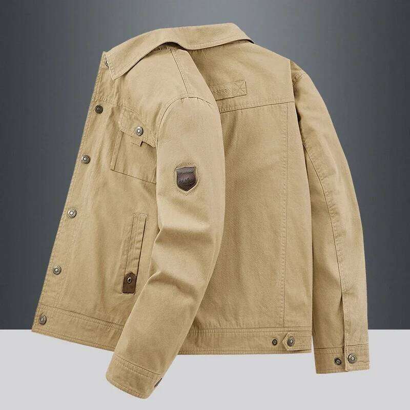 Autumn JacketMen Cotton Windbreaker Bomber Coat Military Men's Tactics Jackets Man Cargo Casual Jacket Mens Clothes Spring