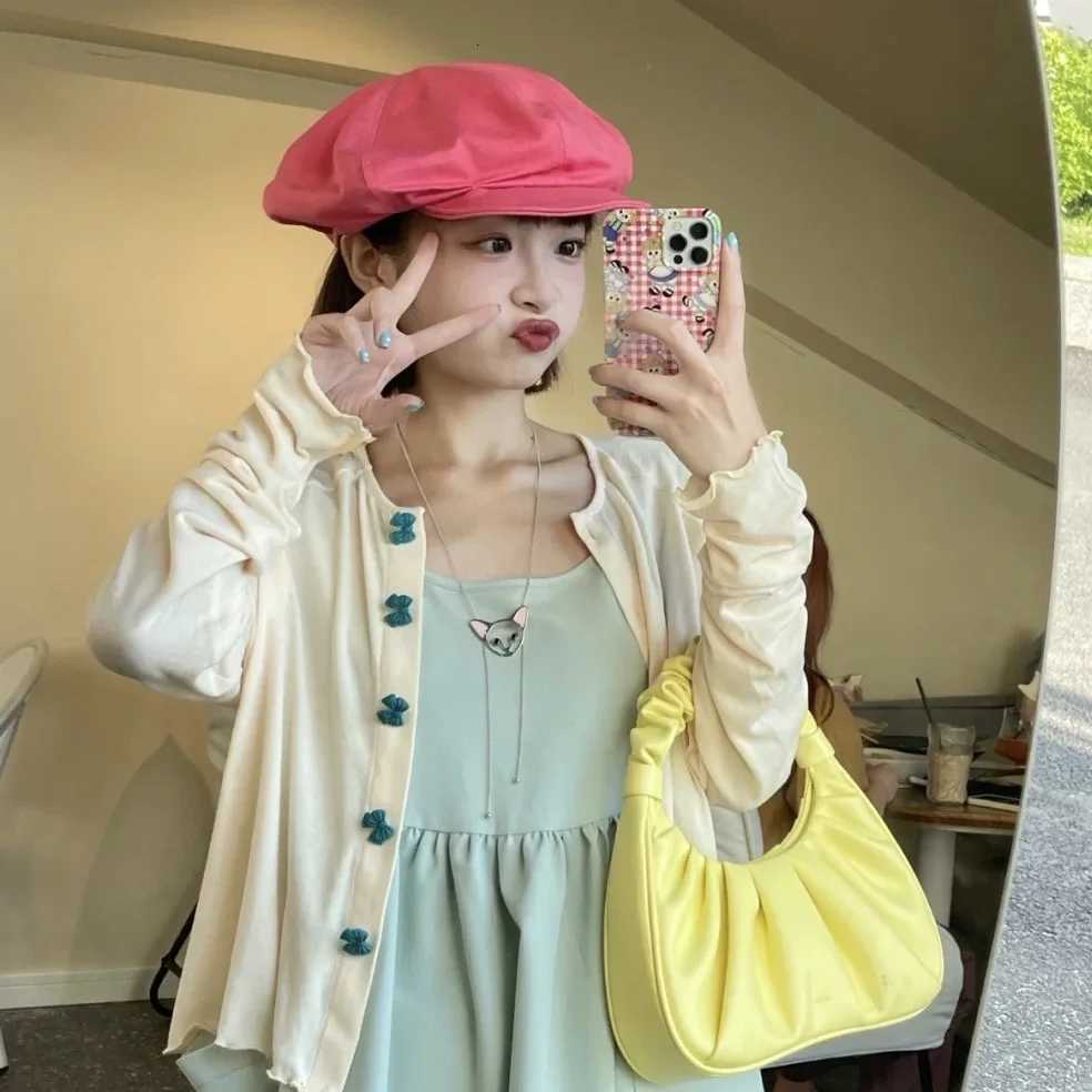 Rose Red! 100% Cotton Oversized Womens Octagonal Hat Stylish Painter Newsboy Cap Painter Cloud She Beret Hats Boinas XJ250807