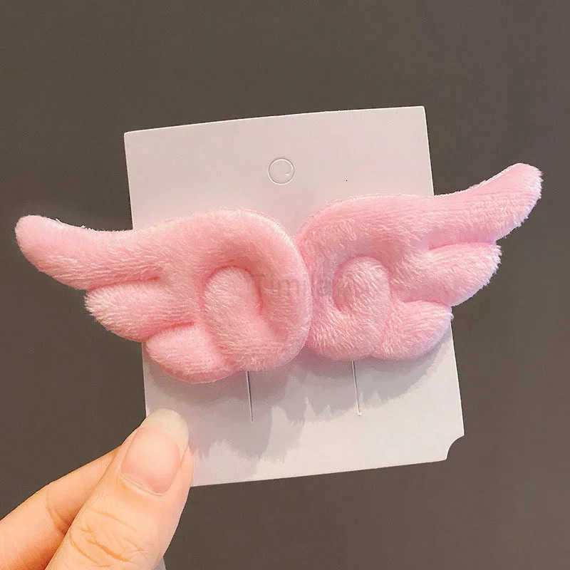 New Arrival Wing PLUSH Hairpin Super Cute Angel Accessories Girl Hair Clip Barrettes Hairgrip Headdress Headwear Hairclip Ornaments U250807