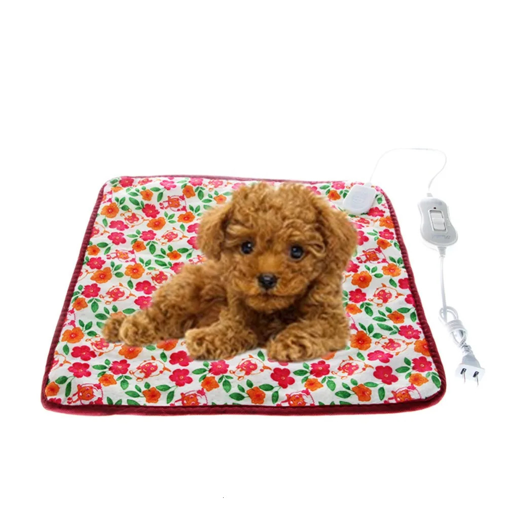 40*40cm 220V CN plug Warm Pet Cat Dog Electric Heated Heating Pad Mat Blanket Bed 250804