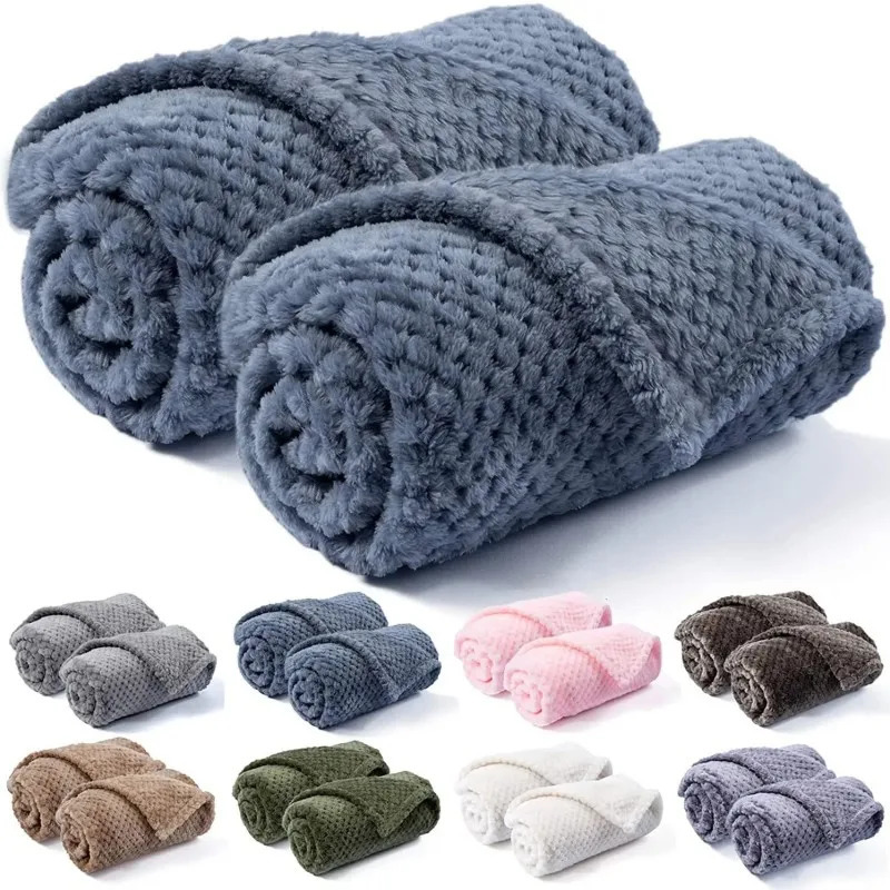 Warm Soft Fuzzy Blankets for Puppy Small Medium Large Dogs Fleece Kitten Cats Plush Throws for Bed Couch Sofa Blanket Supply 250804