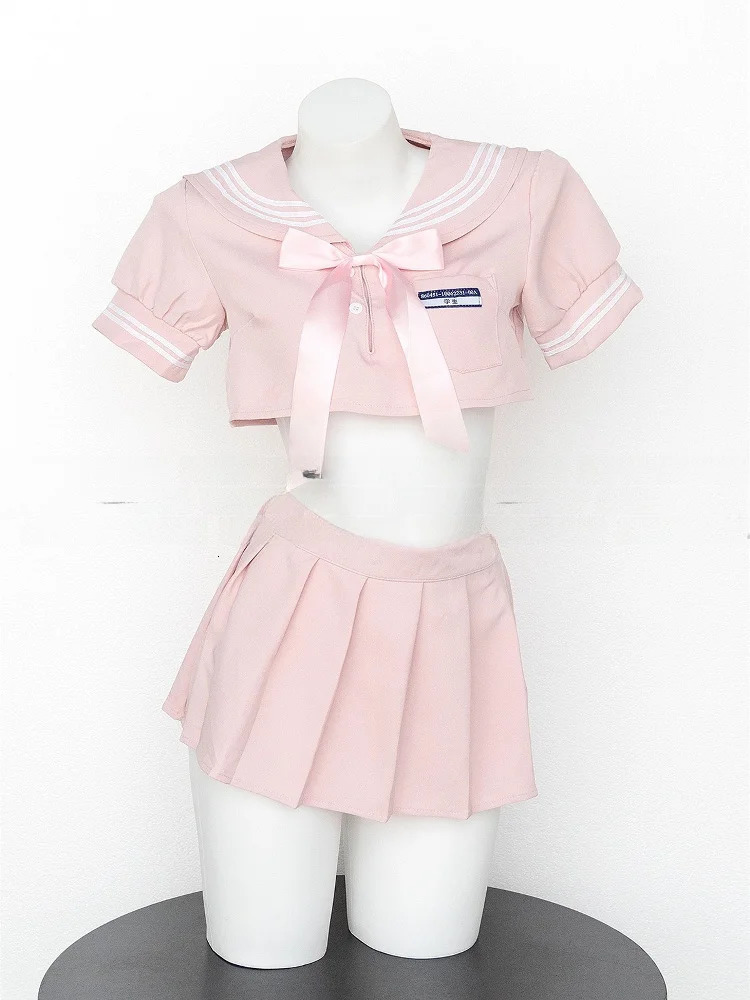 Cute Sailor Collar orm Skirt Set Sexy School Girl Costume Polyester Fabric Outfit Anime Cosplay Clothing 250729