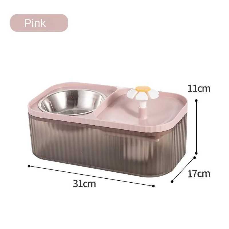 Cat and Dog Water Dispenser Food Bowl Two-In-One Automatic Circulation Smart Water Dispenser Cat Bowl Water Feeder for Dogs Y250806
