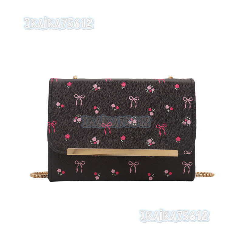 Trend Cherry Print Small Square Bag for Women 2025 Summer New Fashionable Shoulder Bag Crossbody Bag H250806