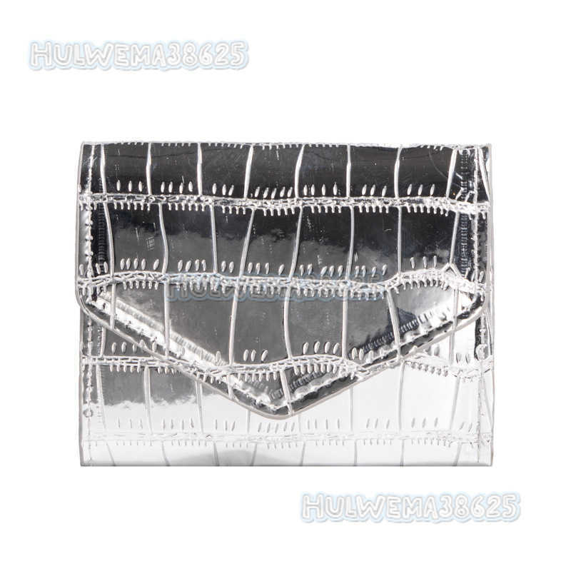 Fashion Pattern Wallet 2024 New Women Mini Multi-card Slot Short Clutch Laser Card Holder H250806