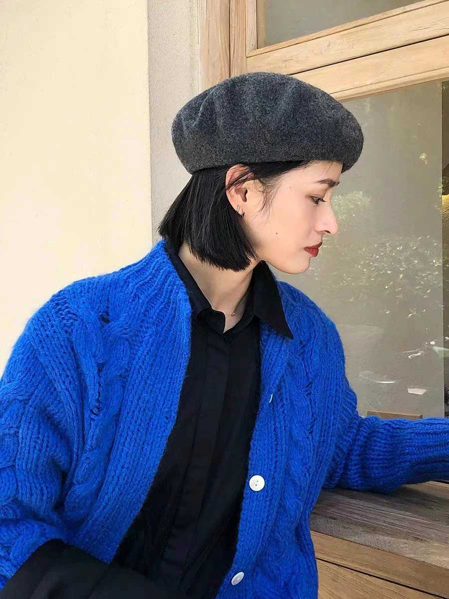 2023 New Can Color Womens Wool Beret Warm in Autumn and Winter Elegant Womens All Autumn Hat Beret XJ250807