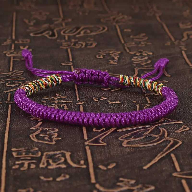 Tibetan Buddhist Bracelet Unisex Handmade Braided King Kong Knot Colorful String Bracelets for Women Men Lovers Lucky Jewelry W250807