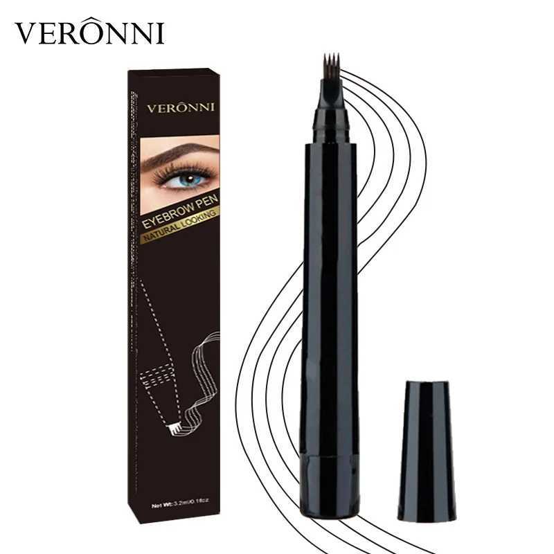 VERONNI Natural Color Four-Pronged Eyebrow Pencil Waterproof and Sweat-Proof Four-Pronged Eyebrow Pencil Easily Create Eyebrows W250807