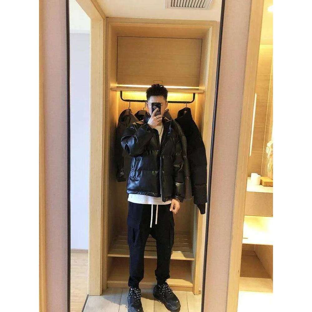 Men's Down Jacket Collared Male Padded Coats Y2k Fashion Padding Korea 2024 Parkas Winter Models Korean Style Clothing Clothes