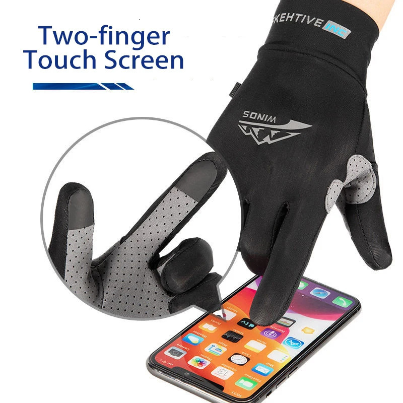Fishing Gloves Ice Silk Touchscreen NonSlip Fitness UV Protection Men Women Cycling Summer Motorcycle Elastic 250729
