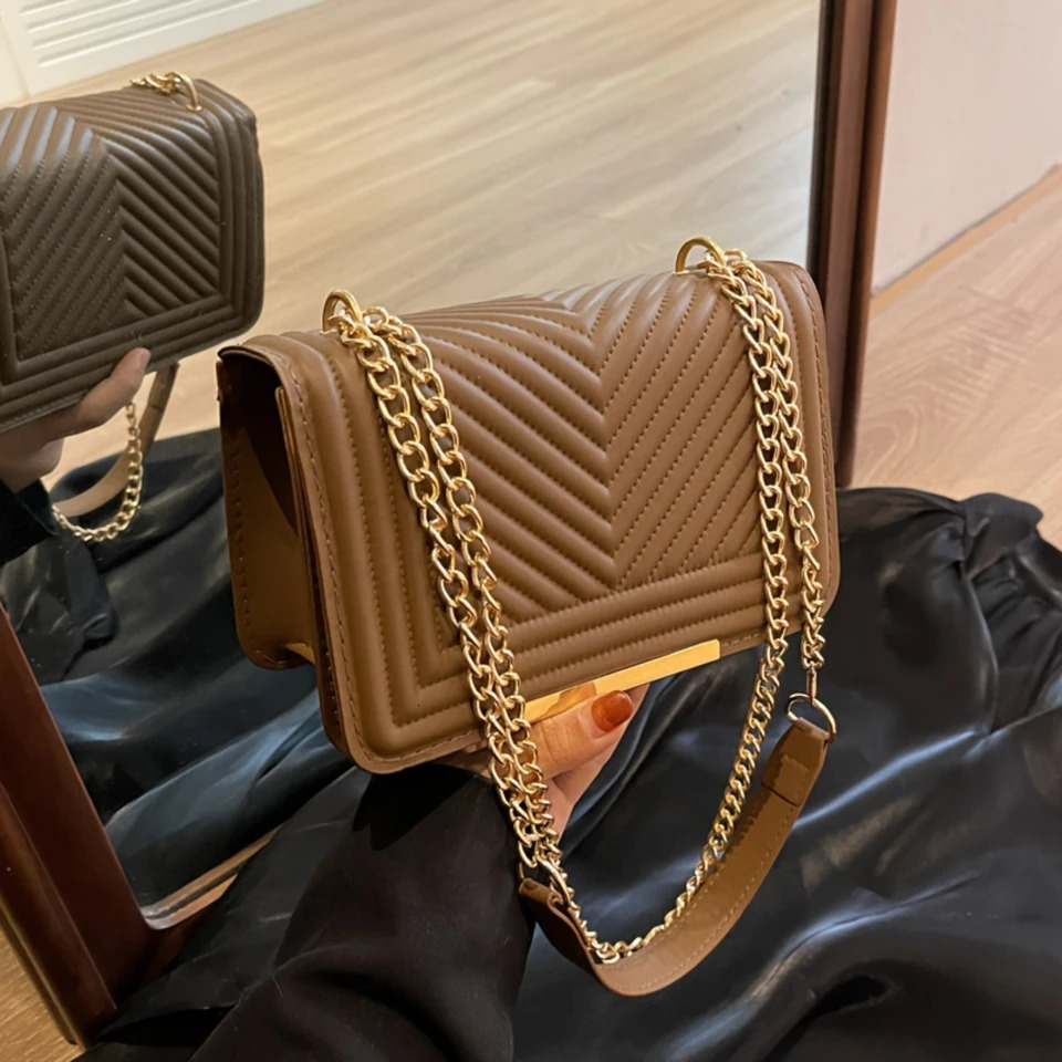Solid Color Mini Shoulder Bag Textured Quilted Detail Flap Crossbody Bag For Women 250807
