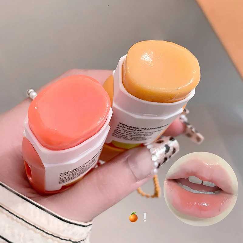 Fruit Lip Balm Stick Grape Moisturizing Lip Mask Stick Hydrating Reduce Liplines Lasting Natural Clear Plumping Lips Care MakeupXJ250807