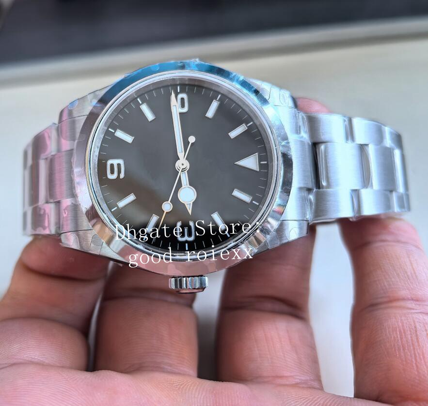 36mm Watches Men's Automatic 2813 Movement BP Watch Men Black White Dial BPF 40mm 224270 Mechanical Luminous 124270 Sapphire Crystal Glass Wristwatches