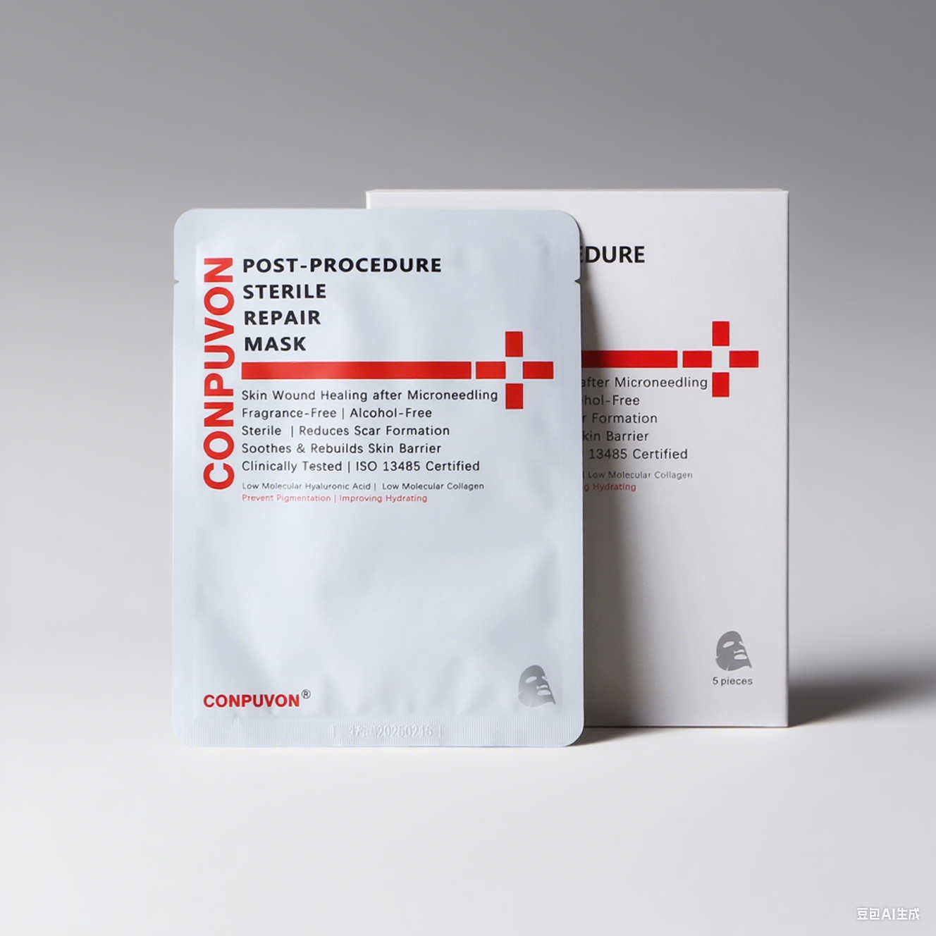 CONPUVON Daily Care Sheet Mask - 5 Count, Routine Skin Maintenance, Gentle Moisturizing & Soothing, Ideal for Various Skin Types