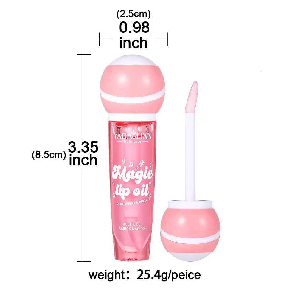 Pink Warm Change Lip Gloss Sexy Full Color Crystal Liquid Waterproof Lip Makeup 250805