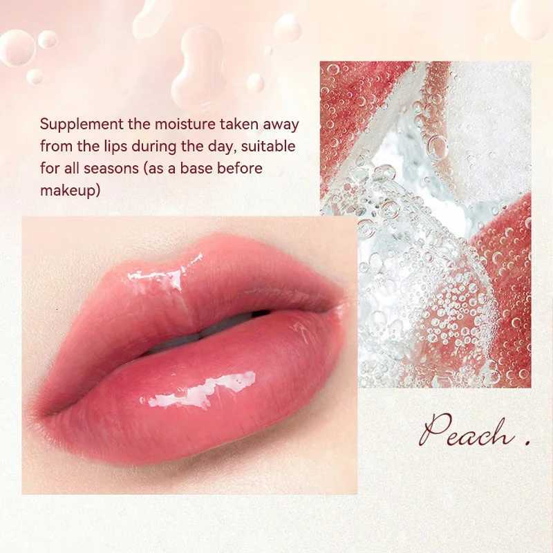 Peach Milk Honey Lip Oil Relieves Dry Moisturizing Lip Gloss Fades Lip Lines Water Light Lips Big Brush Head CuteXJ250807