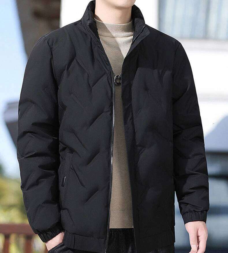 2025 New Men's Stand up Winter Warm Dia Quilted Coat Multi Color Business and Leisure Down Jacket for Men