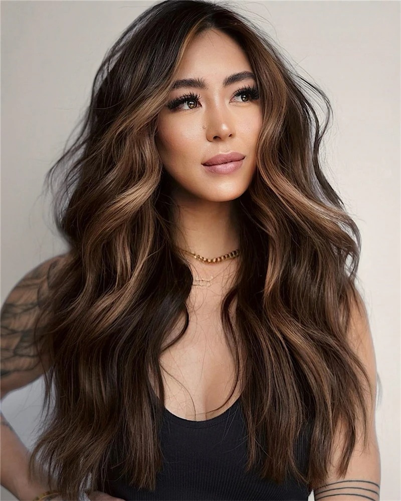 P4/27 Highlight Ombre Brown Body Wave 13x6 Human Hair Wig Wear And Go Colored 13x4 HD Lace PrePlucked 30 40 Inch Wigs For Women Synthetic