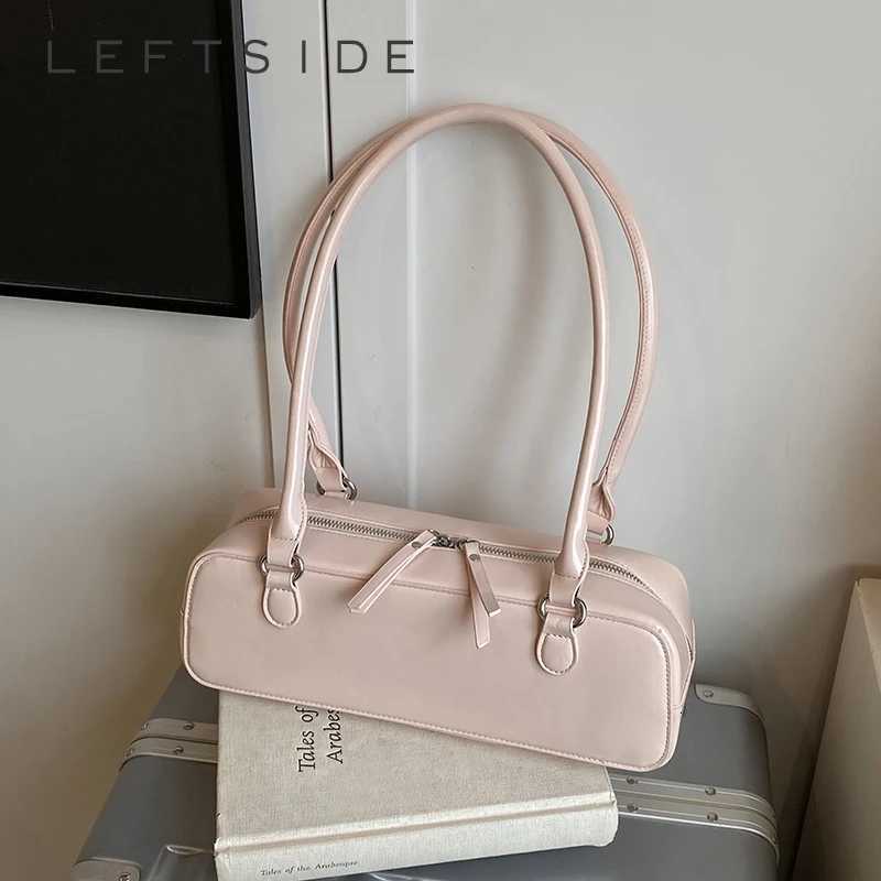 Leftside Small PU Leather Underarm Bags for Women 2025 Spring Y2K New Trend Fashion Shoulder Tote Bag Handbags and Purses Z250807