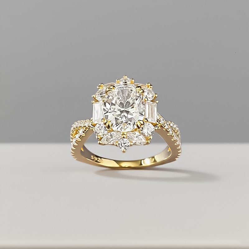 Hui Zhi Wing Jewelry S Pure Silver New Ins Style Daily Simple 7*9 Pigeon Egg Ring for Women