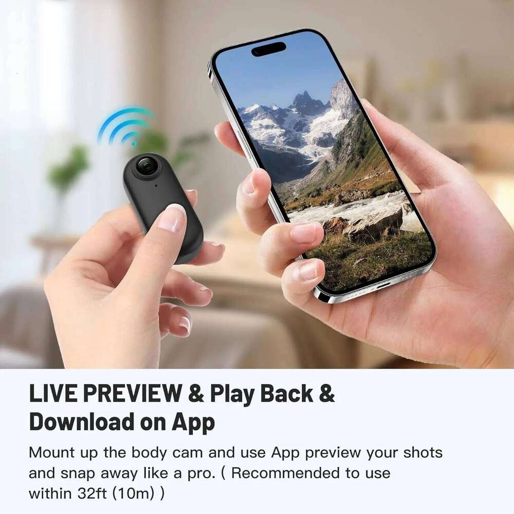K GB UHD Mini Camera Wearable Action Cam Thumb Size Hands Free Recording Body Worn Premium Portable