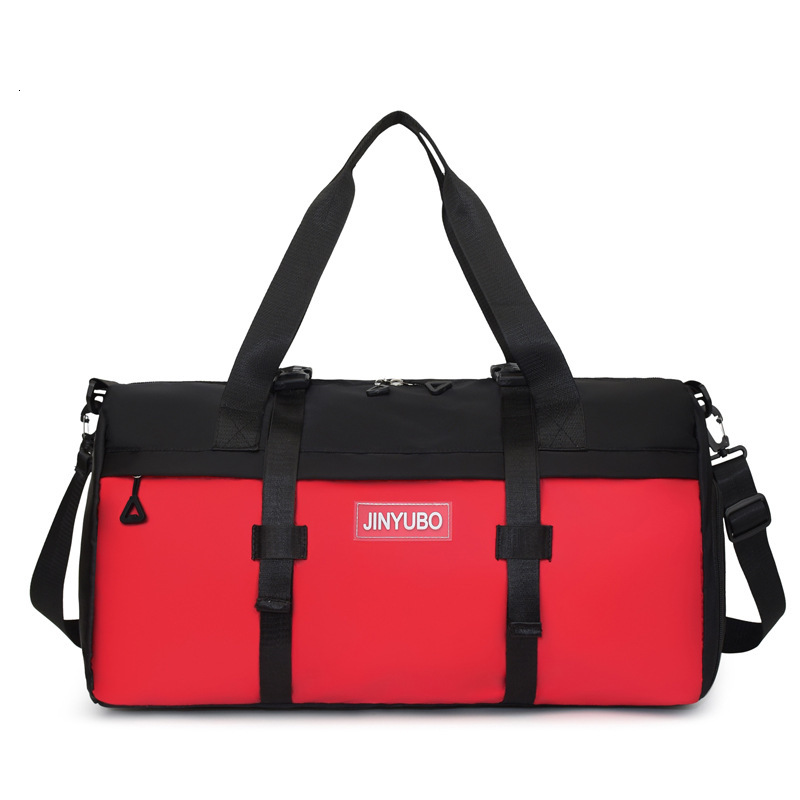 Fashion Multi-Functional Shoulder Foldable Large Capacity Travel Versatile Color-Block Sports Gym Bag