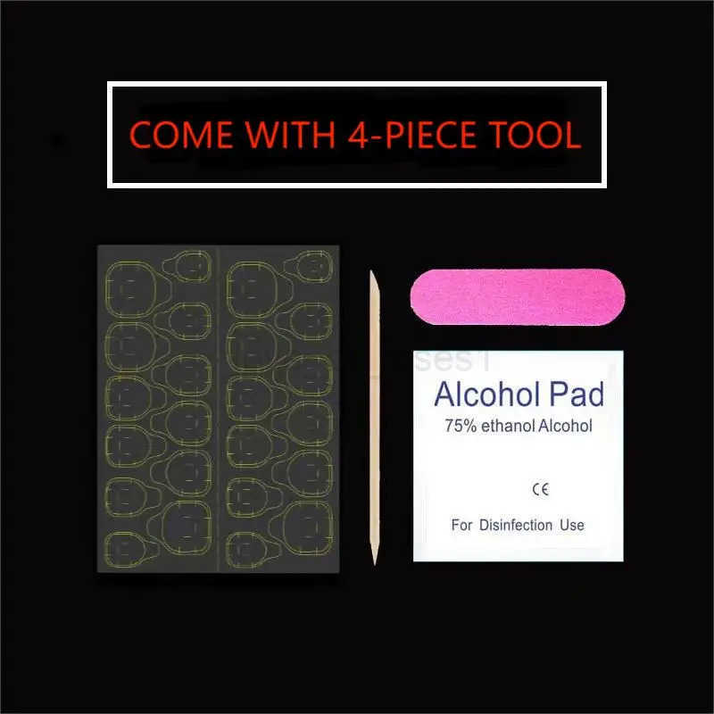 10 pcs Luxury Handmade Press on Nails Short Ballet Green Butterfly Design False Nails with 4-piece Tool Adhesive Nail Glue Tabs Z250807