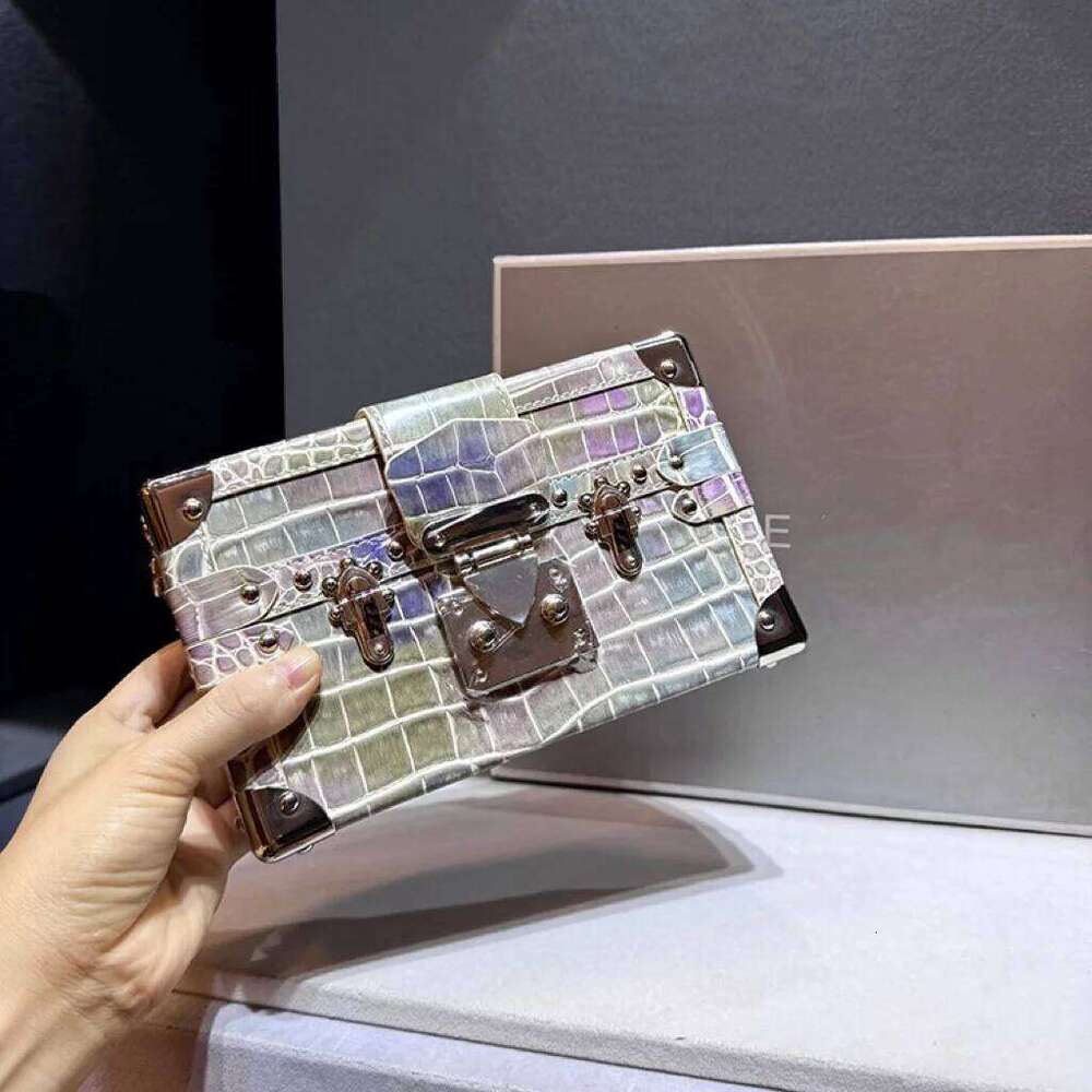 Designer Brand New High Quality Fashion Leather Serpentine Lock Box Crossbody Shoulder Bag Women Hot Sale