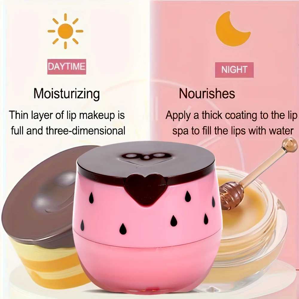 Lip Mask Honey Pot Moisturizing Lip Mask with Brush Lip Sleeping Mask Overnight Hydrating Lip Balm Lip Mask PropolisXJ250807
