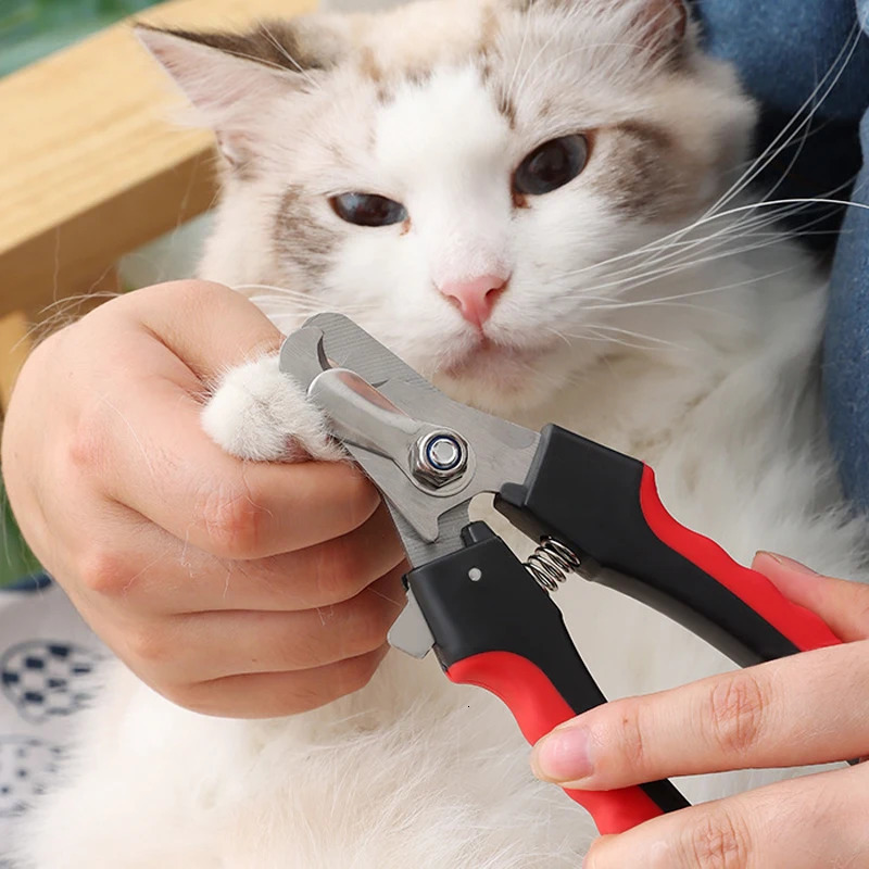 Pet Nail Clippers Sharp Blades Suitable for Medium Large Pet Nail Clippers with Sickle Cat Stainless Steel Grooming Scissors 250805