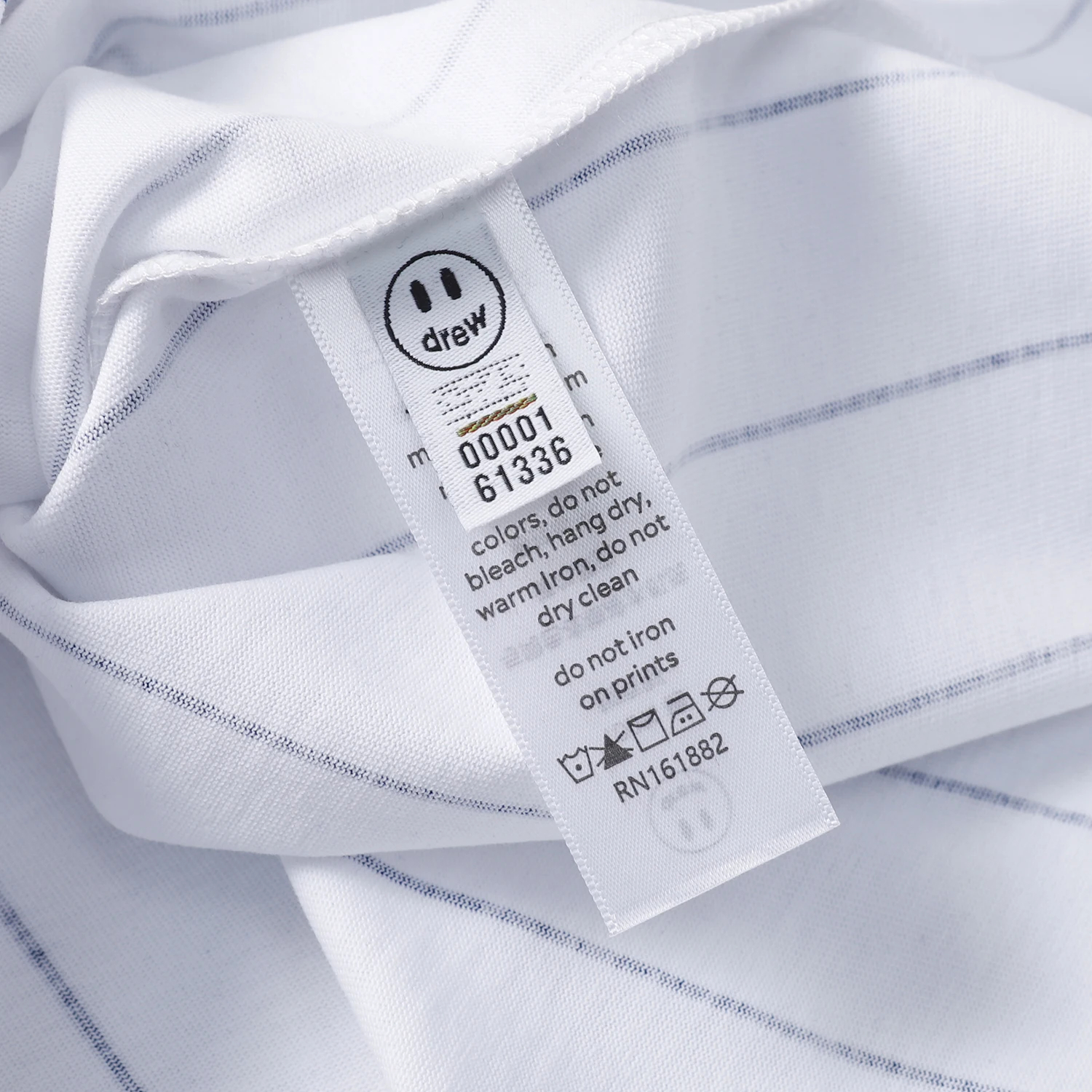 DREW HOUSE Designer luxury Hot Sale Mens Clothing Printing logo Stripes T shirt men's and women's printed loose short sleeve T-shirt