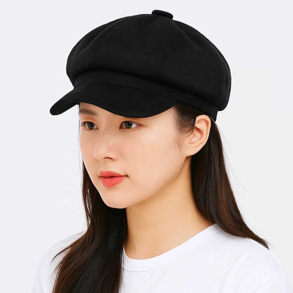 Casual Korean Style Beret Hat Solid Color British Newsboy C JK Keep Warm Painter C Ladies XJ250807